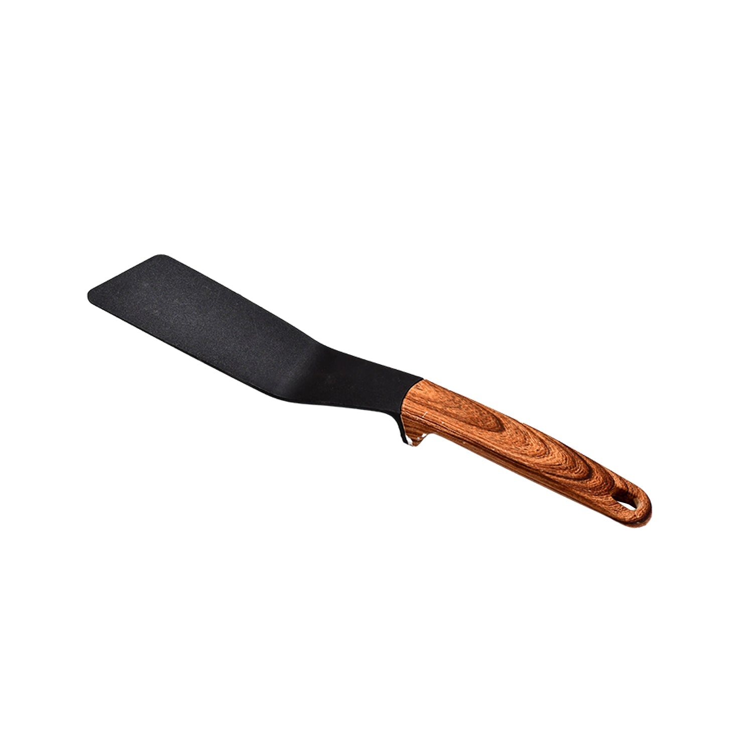 0182 tylish Kitchen Tool, Flexible Non Stick Heat Resistant Nylon Spatula, Wooden Handle Cooking Curved Turner for Salada, Fish, Eggs, Panakes DeoDap 0182 tylish Kitchen Tool, Flexible Non Stick Heat Resistant Nylon Spatula, Wooden Handle Cooking Curved Turner for Salada, Fish, Eggs, Panakes DeoDap